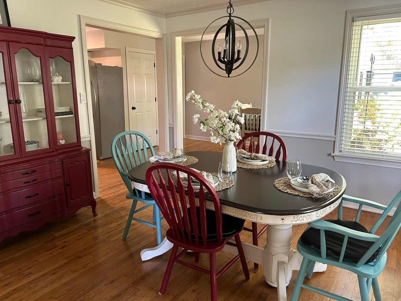 Dining room from the kitchen doorway