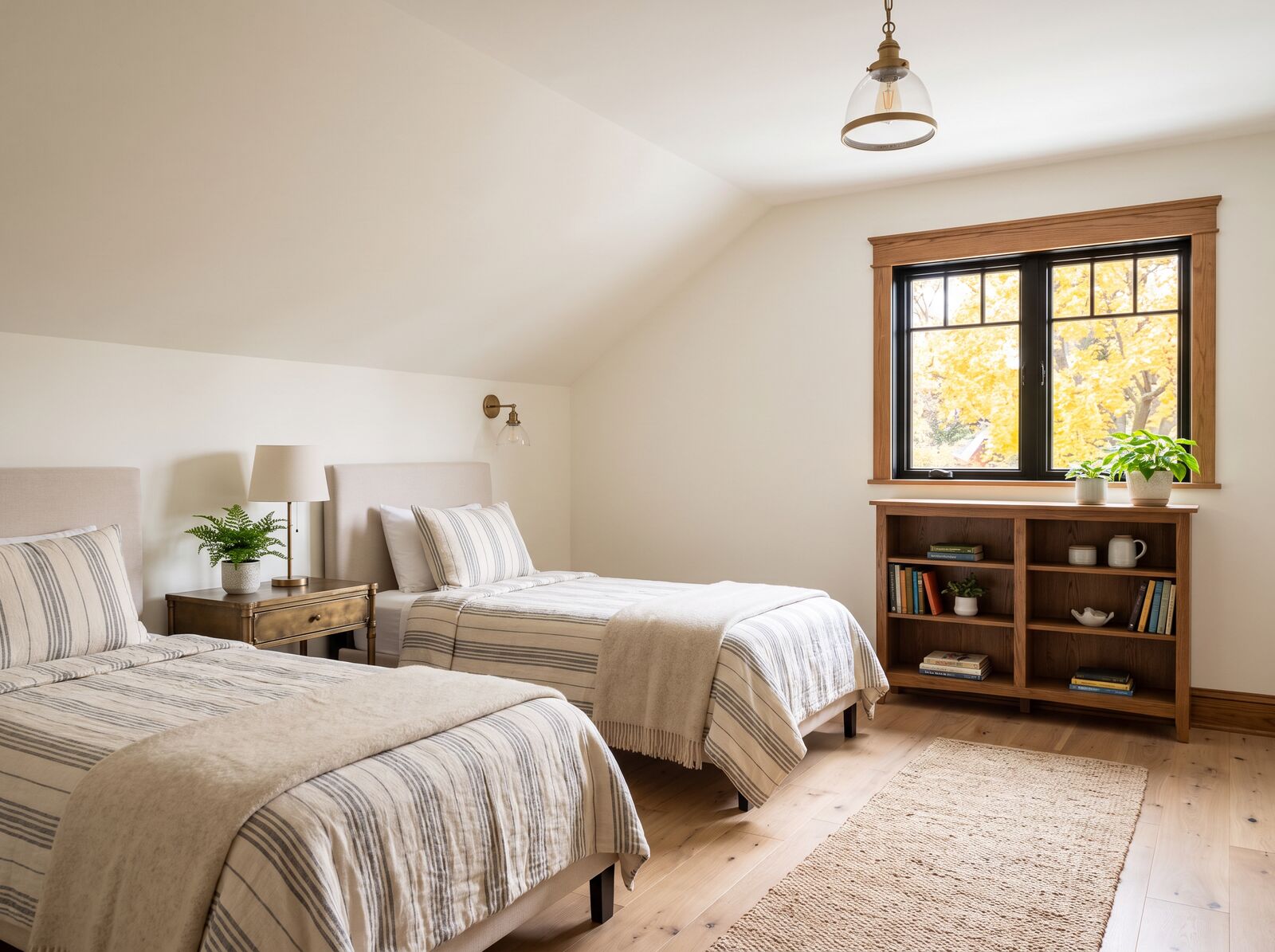 Illustration: Third bedroom with twin beds